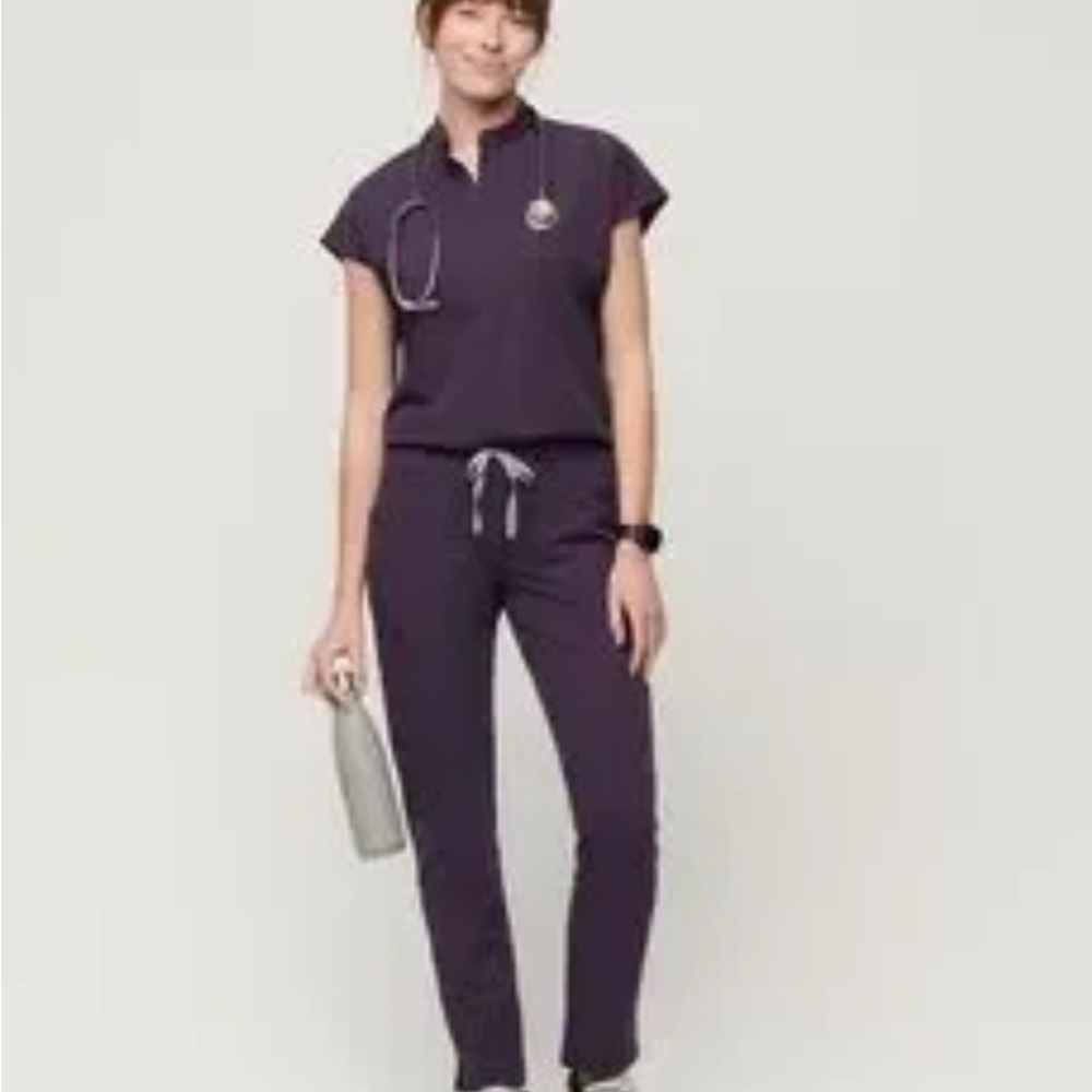 Purple Shadow Rafaela Scrub Top XS